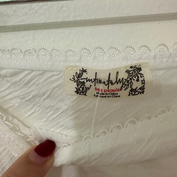 XS Free People Intimately Sweet On You Bias Half Slip Cream Ivory Skirt NWT - Picture 6 of 6